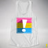 Pansexual Pride Flag Exclamation Point Racerback Tank